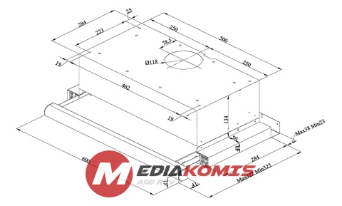 Okap Amica FH 17161-1 E Okap Amica FH 17161-1 E