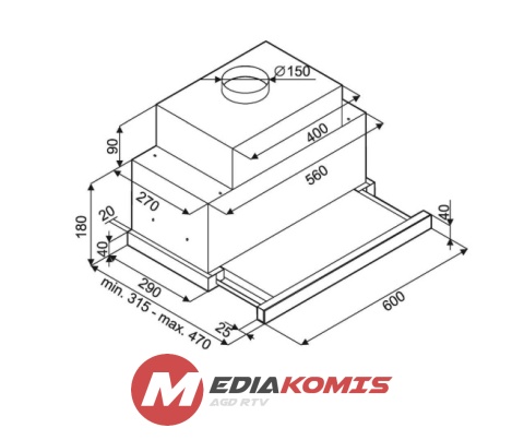 Okap Amica FH 664 330 S Okap Amica FH 664 330 S