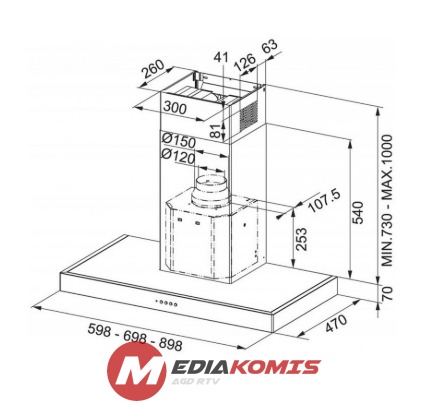 Okap Franke FDF H70 6457 XSL