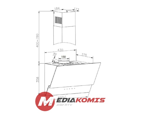 Okap Amica KHF 664 611 S