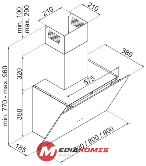 Okap Amica KHF 695 610 S