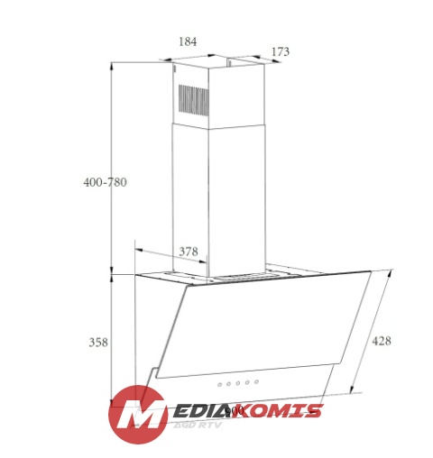 Okap Amica KHF 604 610 S