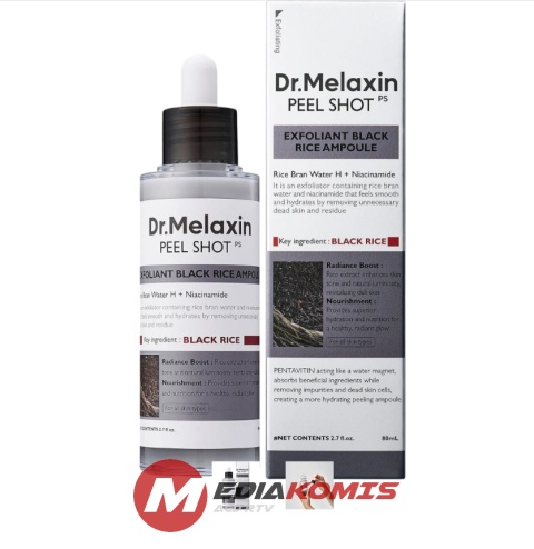 Dr.Melaxin Peel Shot Exfoliating Black Rice, Delikatnie złuszczający peeling z ekstraktem z czarnego ryżu