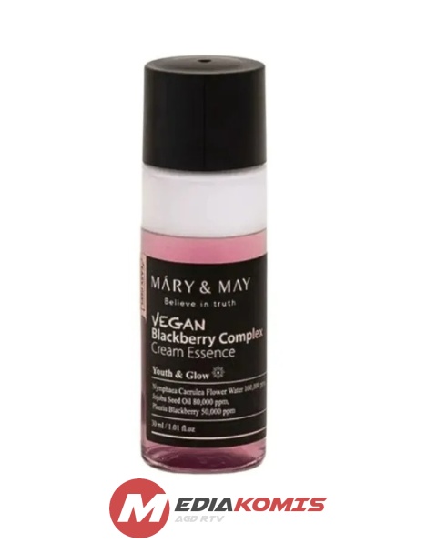 Mary&May Vegan Blackberry Complex Cream Essence - Rozjaśniająco-nawilżająca esencja do twarzy MINI SIZE