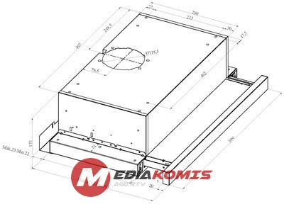Okap Amica FH 664 620 E