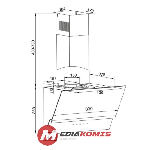 Okap Amica KHF 684 611 S