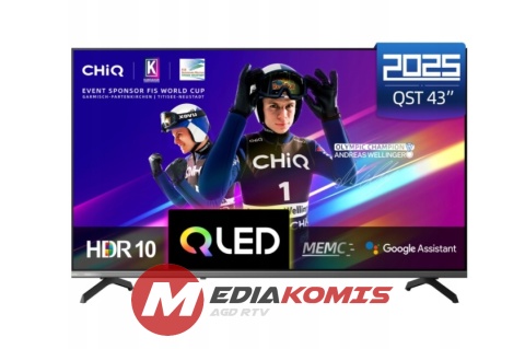 Telewizor QLED CHiQ U43QST 43" 4K UHD czarny