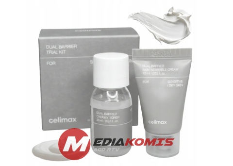 Krem i Tonik zestaw dla skóry Suchej Nawilża Celimax Dual Barrier 20ml+10ml